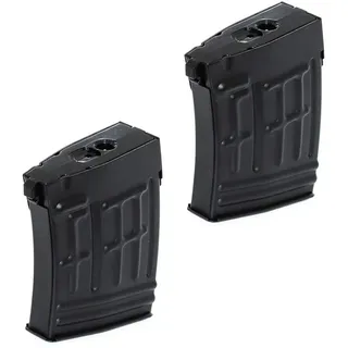 Generica Airsoft Softair CYMA 2pcs 80rd Mag Mid-Cap Magazin für RS CYMA SVD Sniper