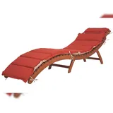deluke Sonnenliege 186 x 55 x 56 cm Braun