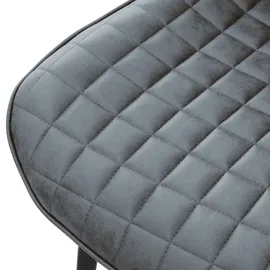 ML-Design Esszimmerstühle 6er Set Anthrazit aus Kunstleder mit Rückenlehne