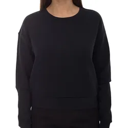 ONLY Play Damen Rundhals-Pullover Sweat-Shirt Basic-Pullover 15230217 Schwarz - XS