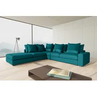 99rooms Gordon Ecksofa Links Velours Türkis