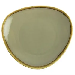 Olympia Kiln dreieckige Teller Moos 28cm