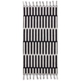 HKliving HK living 1991 Duschtuch - black/white / 70x140 cm,