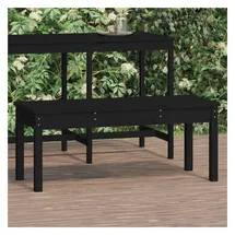 vidaXL Gartenbank 109 x 44 x 45 cm Schwarz