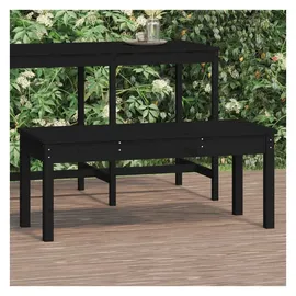vidaXL Gartenbank 109 x 44 x 45 cm Schwarz