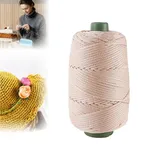 Polyester Garn 4mm X 200m,Makramee Garn 4mm,Makramee Band,Polypropylene Yarn,Geflochten Makramee Schnur Farbig,Garn Zum Häkeln Für Stricken,Dekoration DIY Handwerk (Khaki Weiß)