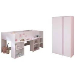 Kinderzimmer Pirouette, 2-tlg. - Weiß / Farbeinsatz