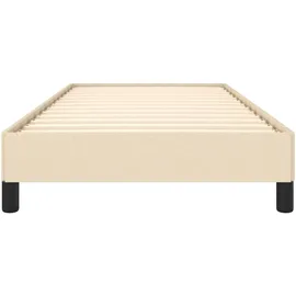 vidaXL Bettgestell 100 x 200 cm Creme