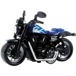 Toi-Toys Spielzeug-Motorrad MOTORRAD Chopper mit Rückzug 9cm Modell Motorcycle 05 (Blau), Bike Spielzeug Kinder blau