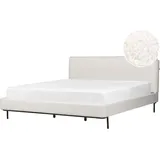 Beliani Corio 180 x 200 cm Cremeweiß
