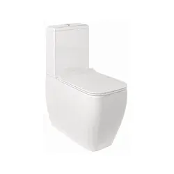 Kludi RESA C Spiralflush-Stand-WC 28WCB0543 62 cm, Universalförmiger Abfluss Weiß glänzend