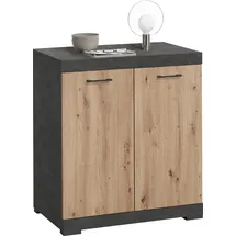 FMD Kommode FMD "Bristol", braun (matera, artisan), B:80cm H:89,9cm T:49,9cm, Holzwerkstoff, Sideboards, Kommode, In unterschiedlichen Tiefen, mit verstellbaren Böden