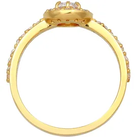 Elli Ring 925 Sterling Silber Verlobungsring in Gold | Gr.: 58