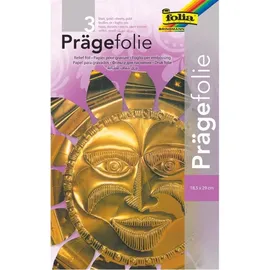 Folia 521 19x30cm 3BL Prägefolie gold