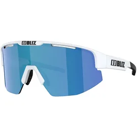 Bliz Matrix Small - 2026 Matt White/Smoke mit Blue Multi