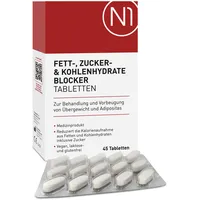 pharmedix GmbH N1 Fett- Zucker- & Kohlenhydrate Blocker Tabletten