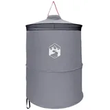 vidaXL Kuppelzelt Pop-up Toilette Zelt mit Aufhängeseil Grau und Orange, (1 tlg) grau