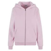 URBAN CLASSICS Ladies Fluffy Zip Cardigan softpink, L - L