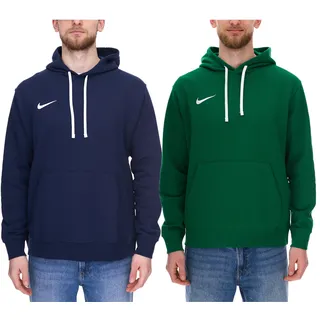 NIKE Park 20 Herren Hoody Sweat-Pullover Baumwoll-Pullover Kapuzen-Pullover Langarm-Shirt CW6894 Blau oder Grün - M
