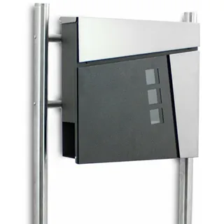 BITUXX MS-18441 Anthrazit inkl. Zeitungsfach