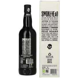 Smokehead 15 Years Old Islay Single Malt 43% vol 0,7 l Geschenkbox