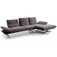 KOINOR Ecksofa Francis Stoff Grau 284 cm