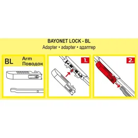 Heyner HEYNER® Scheibenwischer komp. mit FIAT FIORINO (12.2007 - 09.2023) HYBRID Flachbalkenwischer