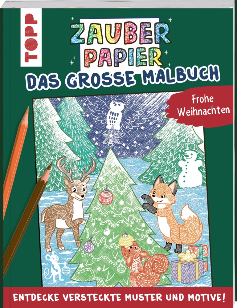 Zauberpapier - Das Große Malbuch - Frohe Weihnachten - Mimi Hecher  Taschenbuch