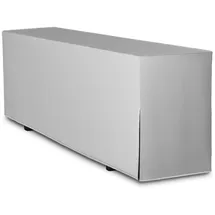 TexDeko Biertischhusse Premium für Bierzeltgarnitur 220 x 70cm Blickdicht waschbar (Grau)