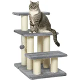 Hundetreppe 3 Stufen 54 cm Hoch Haustiertreppe für Kleine Hunde Katzentreppe