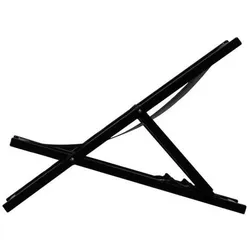 Jan Kurtz Rimini Deckchair Liegestuhl schwarz | schwarz