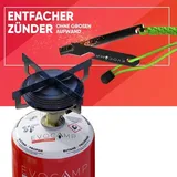 EVOCAMP 2x Feuerstahl Outdoor, Feuerstahl XXL, Feuerstahl Set mit Tasche, Feuerstarter kompakt: 12,7cm lang, Feuerstein Feuerzeug, Surviva