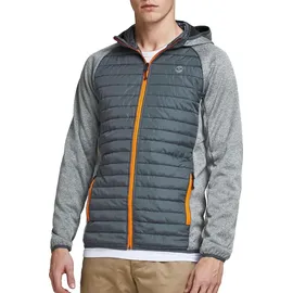 JACK & JONES Multi Quilted Jacke Grey Melange / Set In Sleeves M