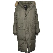 URBAN CLASSICS Oversize Mantel Dark Green / Beige L