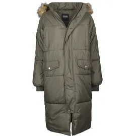 URBAN CLASSICS Oversize Mantel Dark Green / Beige L