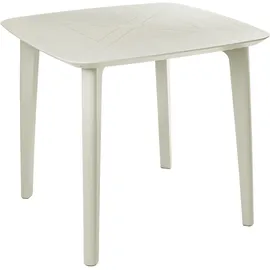 Beliani Gartentisch 86 x 86 x 77 cm Hellbeige