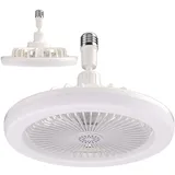 kleiners Deckenventilator Mit Beleuchtung, Deckenventilator Mit Led-licht, Deckenlampe Mit Ventilator, 3 Geschwindigkeiten, E27 Lampenfassung, Deckenventilator Für Schlafzimmer, Wohnzimmer, Wohnheim