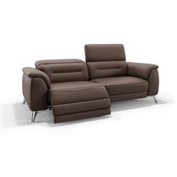 Designer Ledersofa Ledercouch GANDINO Garnitur - braun