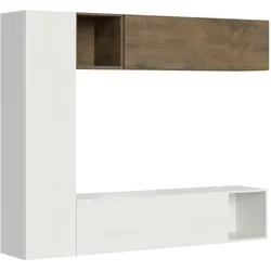 Itamoby Zusammensetzung der Wohnzimmerwand H114 L.214 H.173,6 P.39,2