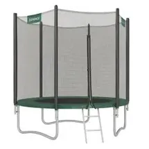 Songmics Gartentrampolin Ø 183 cm inkl. Sicherheitsnetz und Leiter Grün