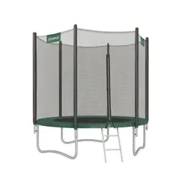 Songmics Gartentrampolin Ø 183 cm inkl. Sicherheitsnetz und Leiter Grün