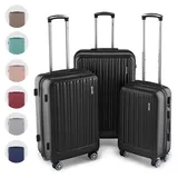 Easy Move ABS Hartschalenkoffer [ERGONOMISCH & SICHER] - Großer Trolley Koffer mit 360° Rädern, Zahlen Schloss - reisekoffer groß, hartschalenkoffer, Luggage *