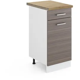 Vicco Schubladenschrank R-Line 40 x 60 x 81,5 cm Grau/Weiß