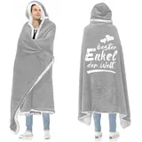 ACCZ Tragbare Decke Mit Ärmeln - Geschenk für Enkel Von Oma Und Grandad - Kuscheldecke für Abschluss Und Geburtstag