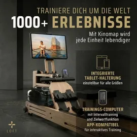 Sportplus Wasser-Rudergerät Eichenholz