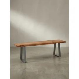 KADIMA DESIGN Sitzbank Akazie Beige 120 x 40 x 45,5 cm