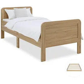 Homestyle4u Komfortbett 90 x 200 cm Braun