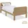 Homestyle4u Komfortbett 90 x 200 cm Braun