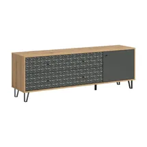 Möbel Kraft Prisma Lowboard 164 x 56 cm Braun Holzwerkstoff
