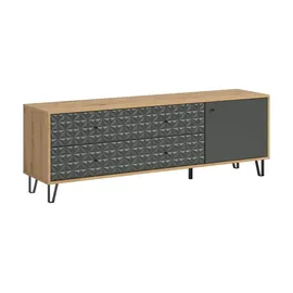 Möbel Kraft Prisma Lowboard 164 x 56 cm Braun Holzwerkstoff